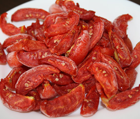 OVEN ROASTED (SEMI DRIED) TOMATOES IQF FROZEN