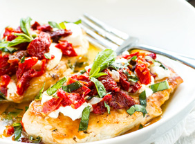 Sun-Dried Tomato & Goat Cheese Chicken
